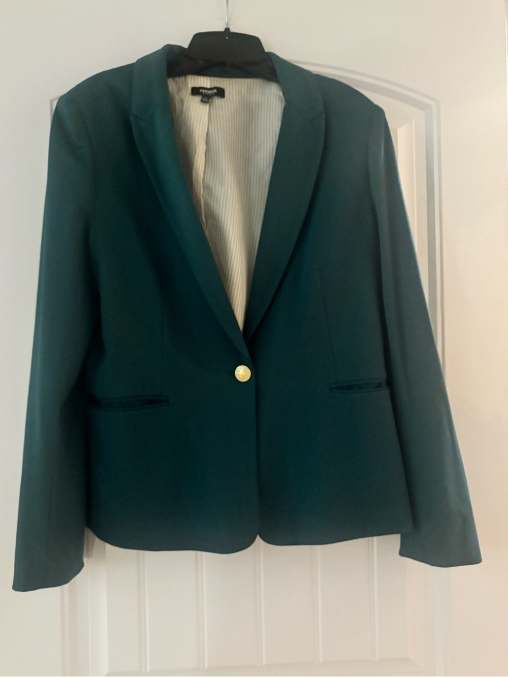 Premise Teal Single-Button Blazer